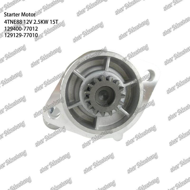 4TNE88 موتور موتور 12V 2.5KW 15T 129400-77012 129129-77010 برای قطعات معدنی موتور YANMAR
