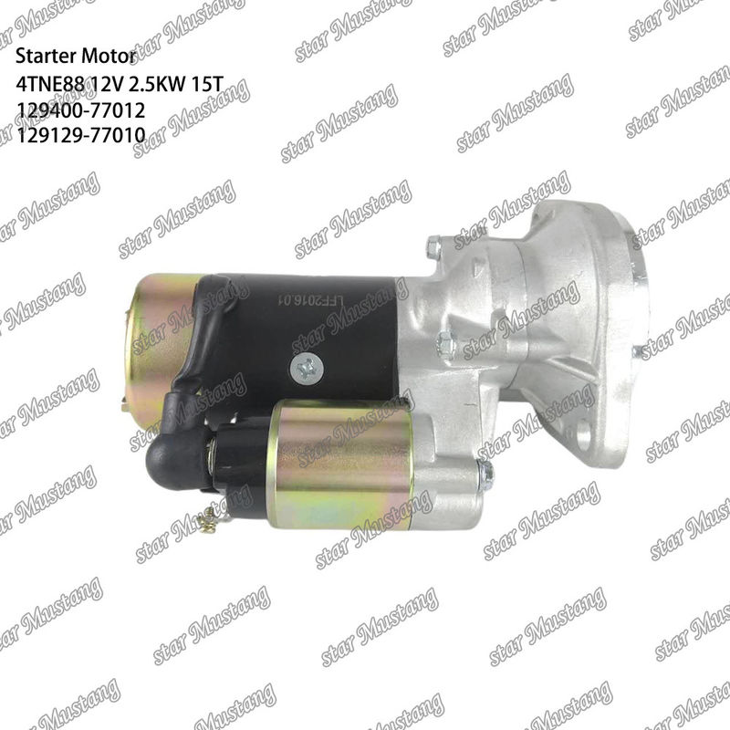 4TNE88 موتور موتور 12V 2.5KW 15T 129400-77012 129129-77010 برای قطعات معدنی موتور YANMAR