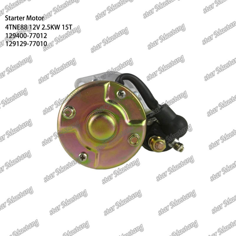4TNE88 موتور موتور 12V 2.5KW 15T 129400-77012 129129-77010 برای قطعات معدنی موتور YANMAR
