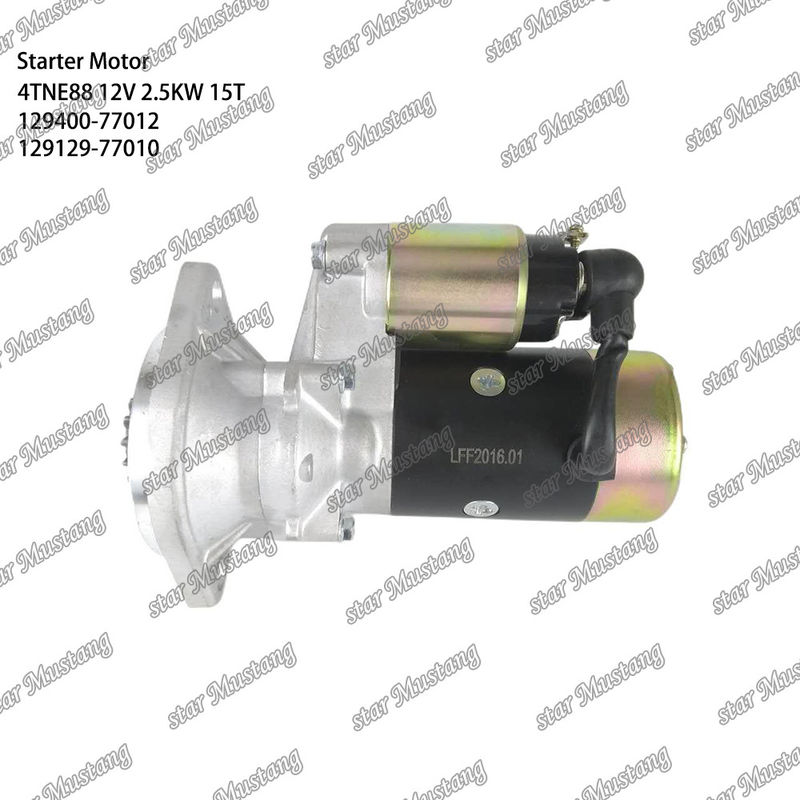4TNE88 موتور موتور 12V 2.5KW 15T 129400-77012 129129-77010 برای قطعات معدنی موتور YANMAR