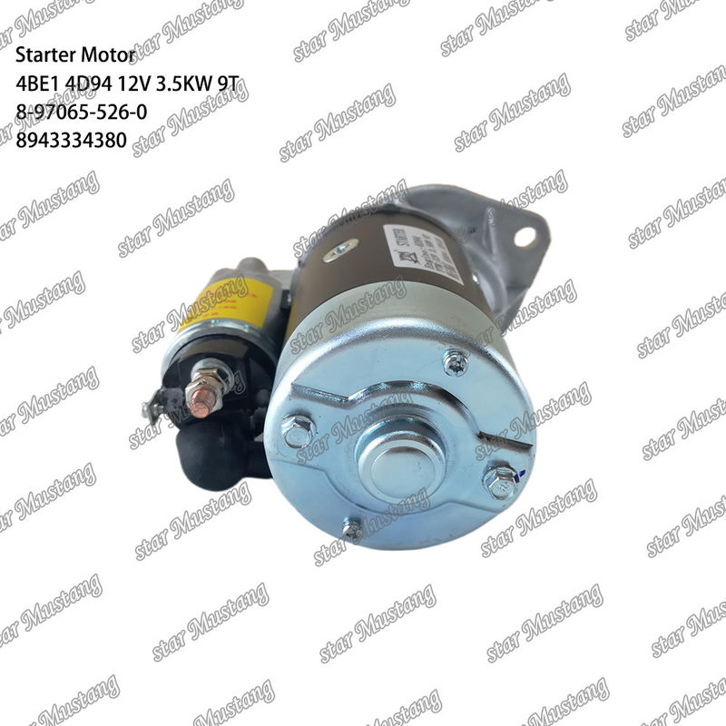 موتور استارتر 4BE1 4D94 12V 9T 8-97065-526-0 8943334380 مناسب برای قطعات موتور کوماتسو