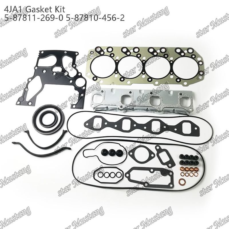 کیت گاسکت کامل 4JA1 5-87811-269-0 5-87810-456-2 مناسب برای قطعات موتور ISUZU