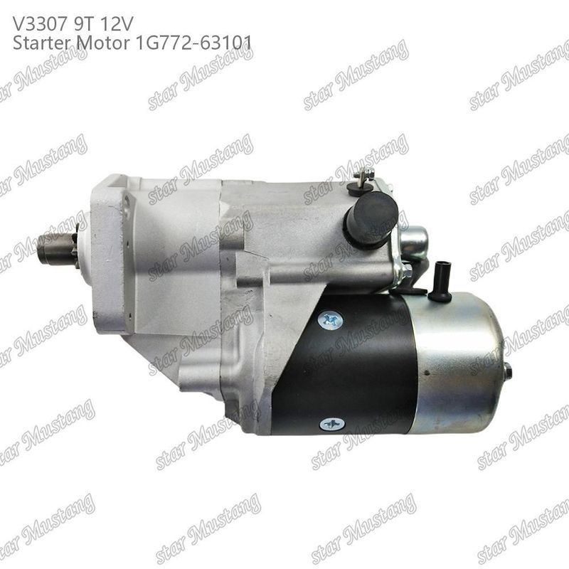 موتور استارتر V3307 9T 12V 1G772-63101 مناسب برای قطعات موتور KUBOTA
