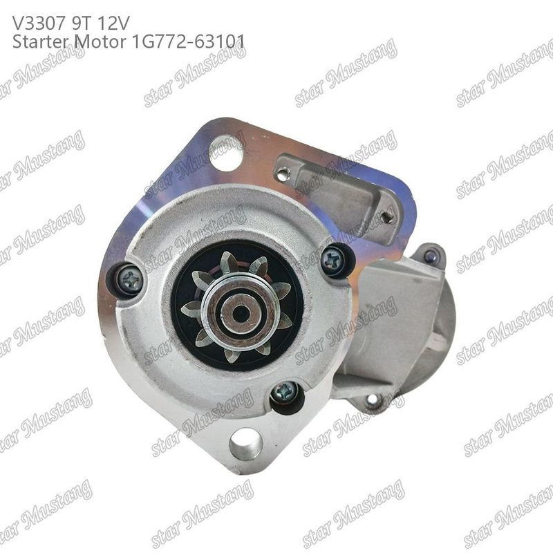 موتور استارتر V3307 9T 12V 1G772-63101 مناسب برای قطعات موتور KUBOTA