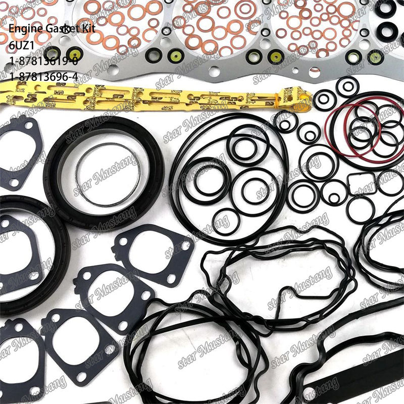 کیت گاسکت کامل 6UZ1 1-87813619-0 1-87813696-4 مناسب برای قطعات موتور ایسوزو