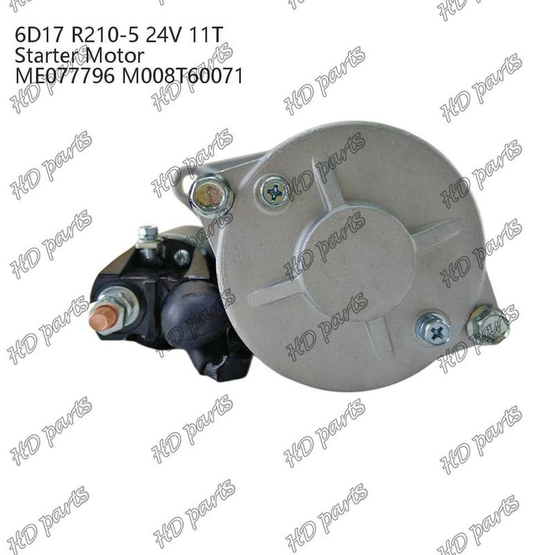 6D17 24V 11T R210-5 ME077796 M008T60071 استارت موتور دیزل سایر گواهینامه ها