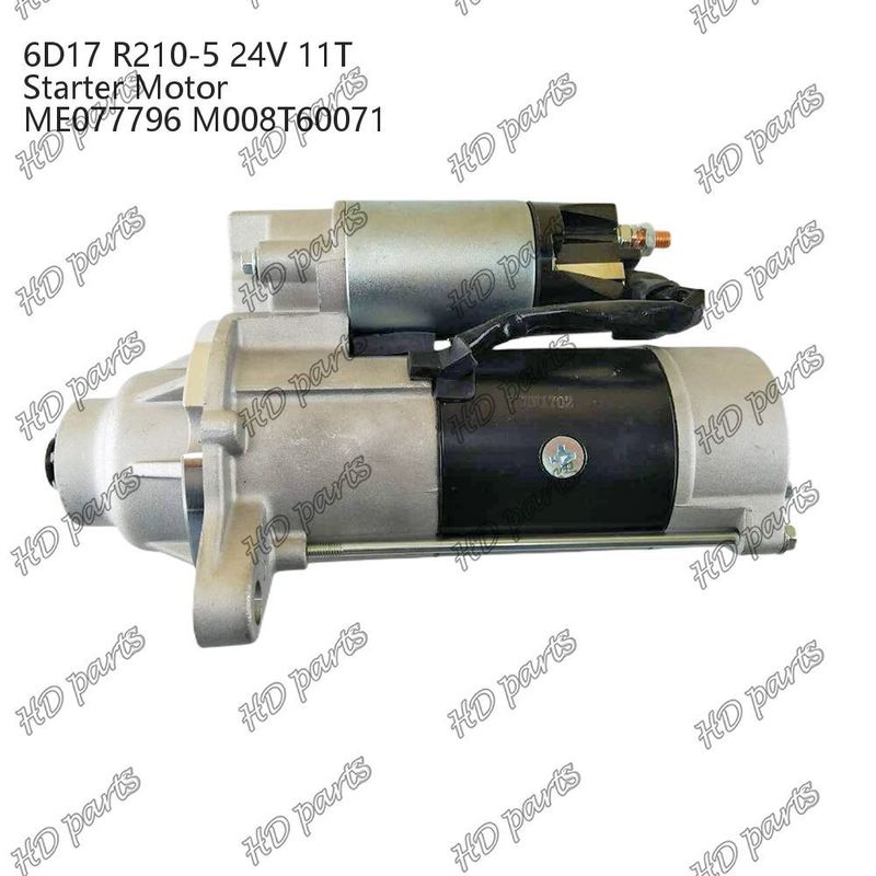 6D17 24V 11T R210-5 ME077796 M008T60071 استارت موتور دیزل سایر گواهینامه ها