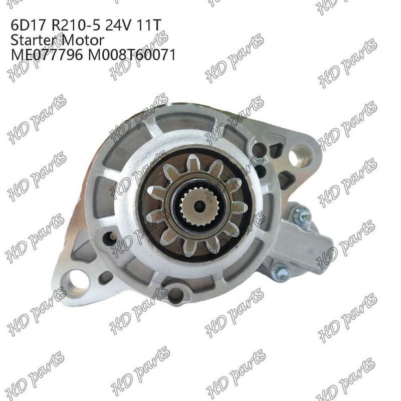 6D17 24V 11T R210-5 ME077796 M008T60071 استارت موتور دیزل سایر گواهینامه ها
