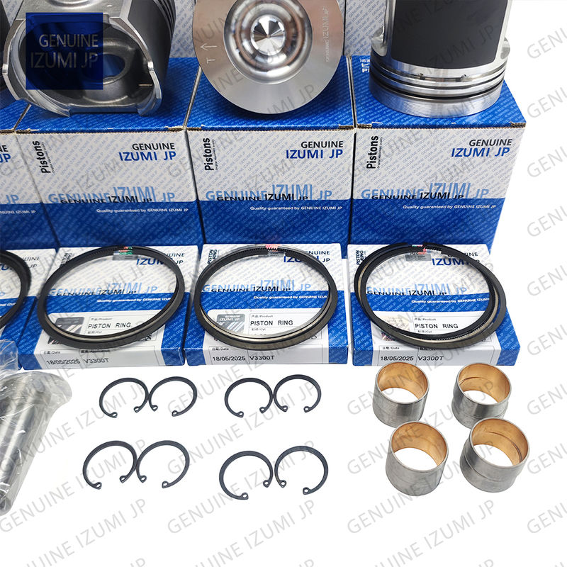 کیت سیلندر لاینر V3300T-16V پیستون 1C050-21112 برای قطعات تعمیر موتور دیزل کوبوتا