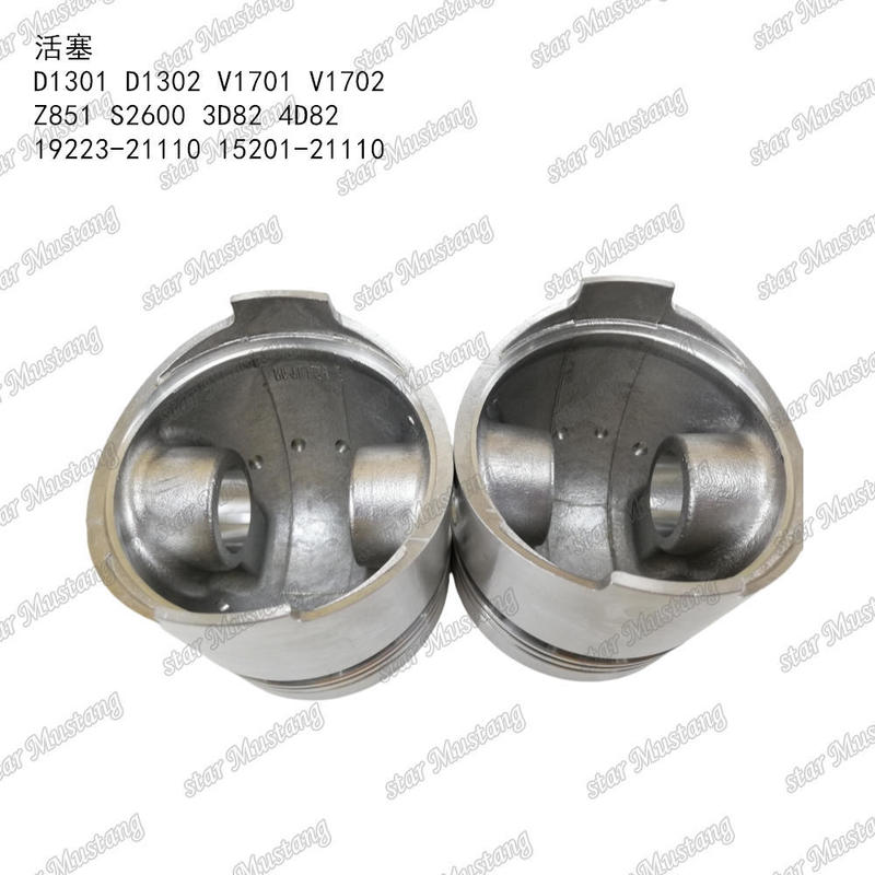 پیستون D1301 D1302 V1701 V1702 Z851 S2600 3D82 4D82 19223-21110 15201-21110 مناسب برای قطعات موتور KUBOTA